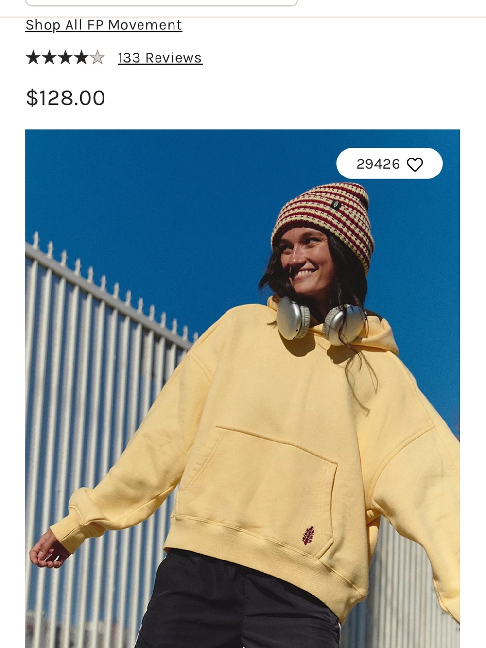 Free People Yellow A Cut Above Hoodie